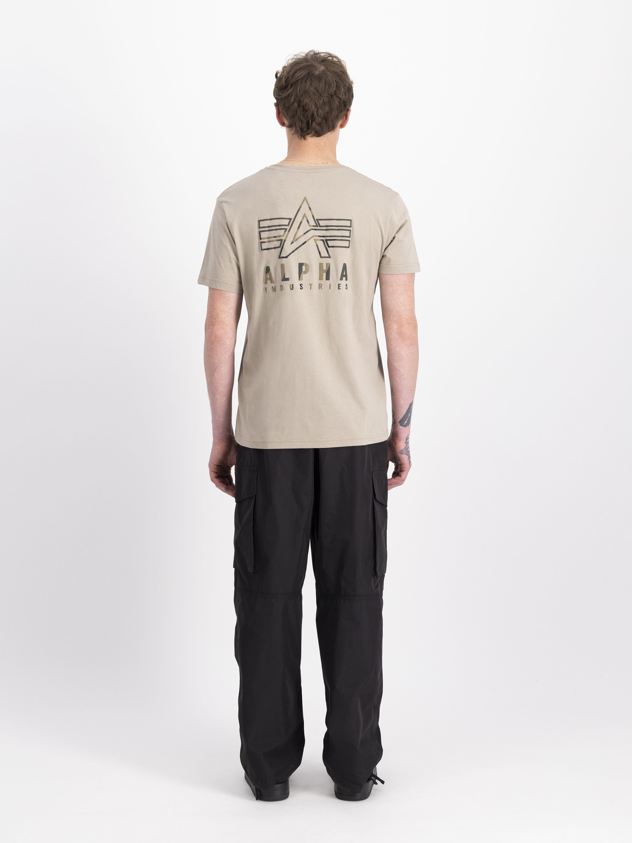 Camo Logo Puff Print Backprint T-Shirt vintage sand 148522_679_2_model_00002_98047