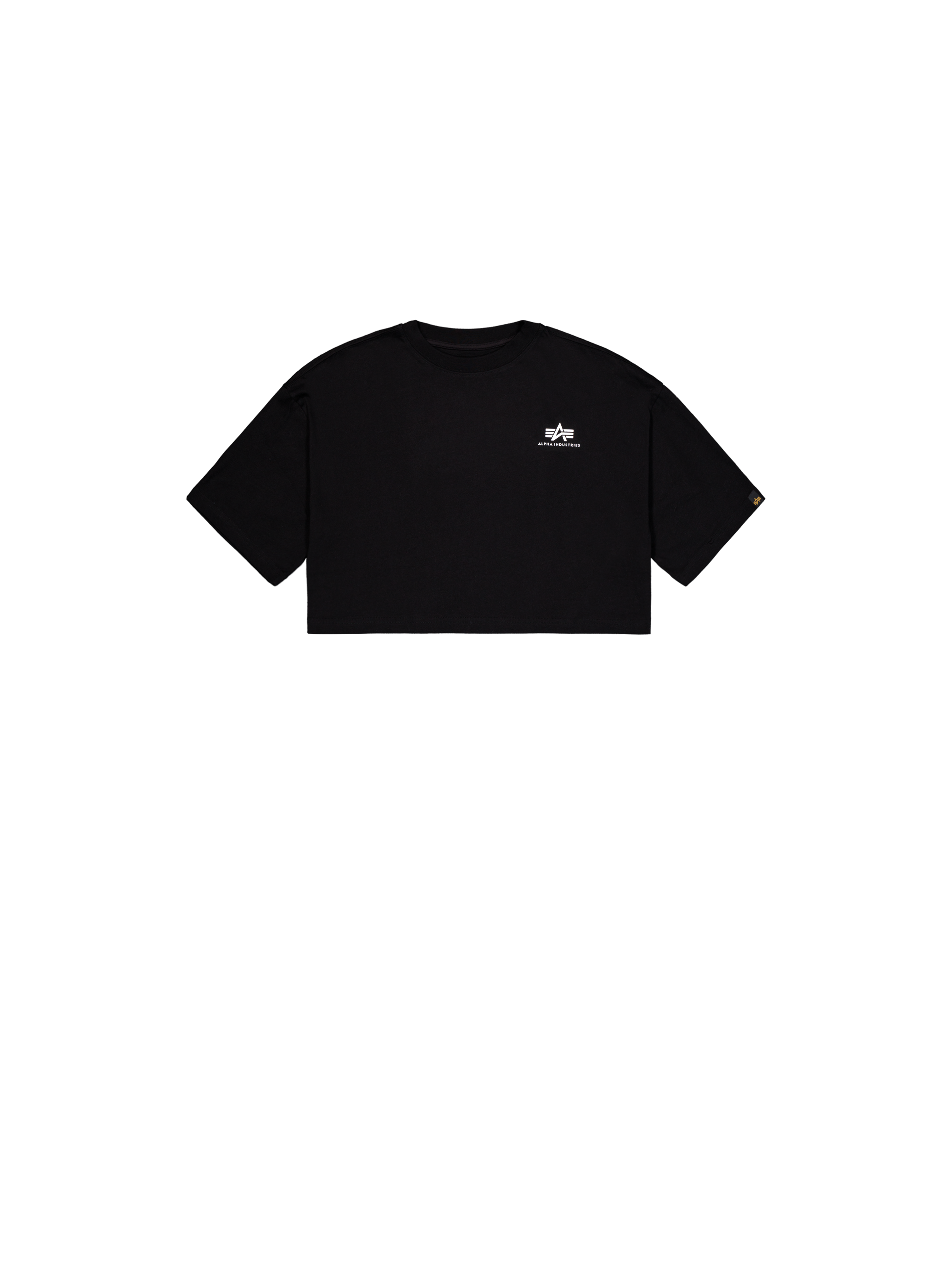 Basic Small Logo Cropped PP T-Shirt Women black 258062_03_1_flatlay_00001_165365.png