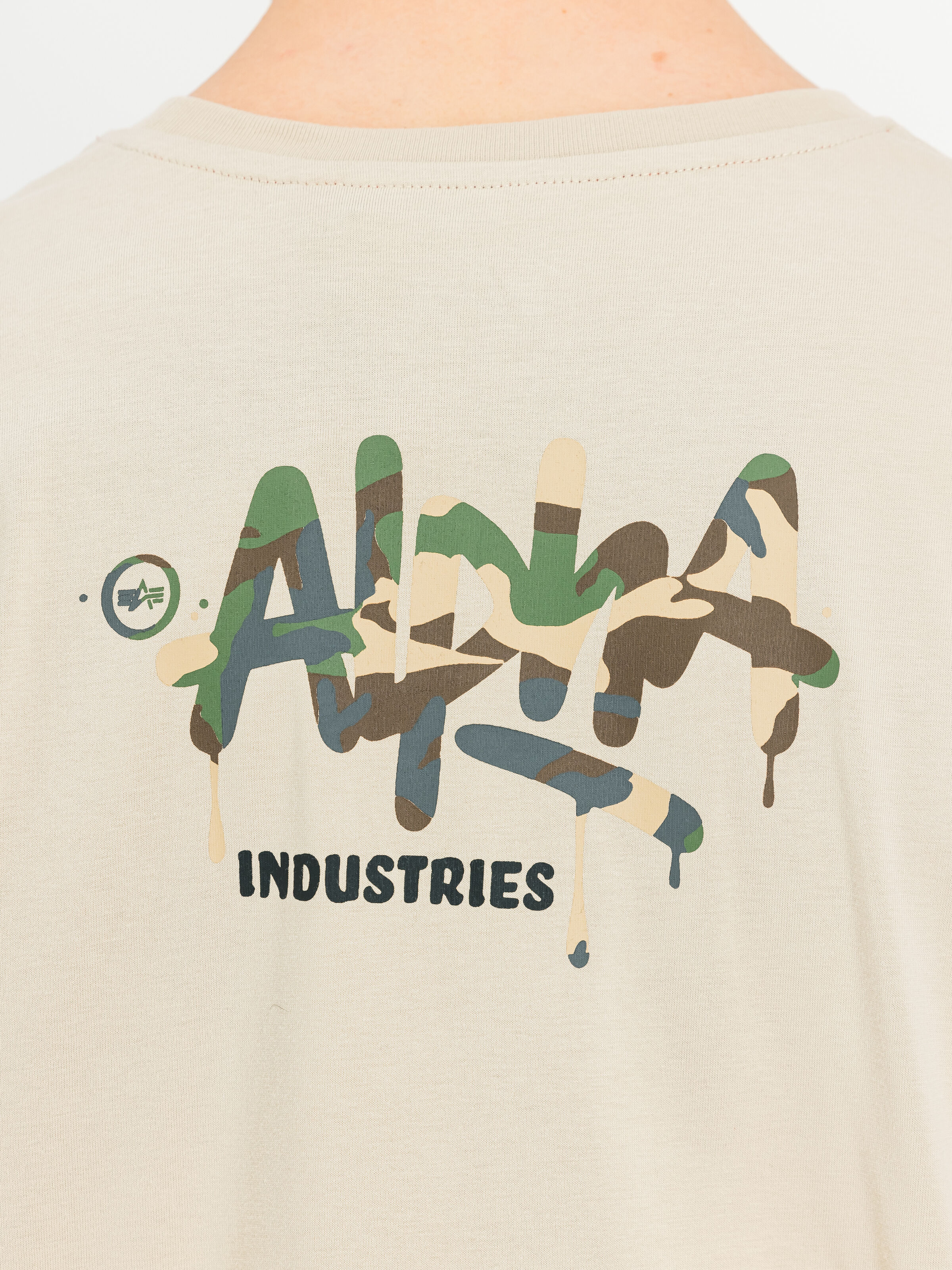 Alpha Signature Camo T-Shirt organic beige 266554C_627_3_detail_00002_220518