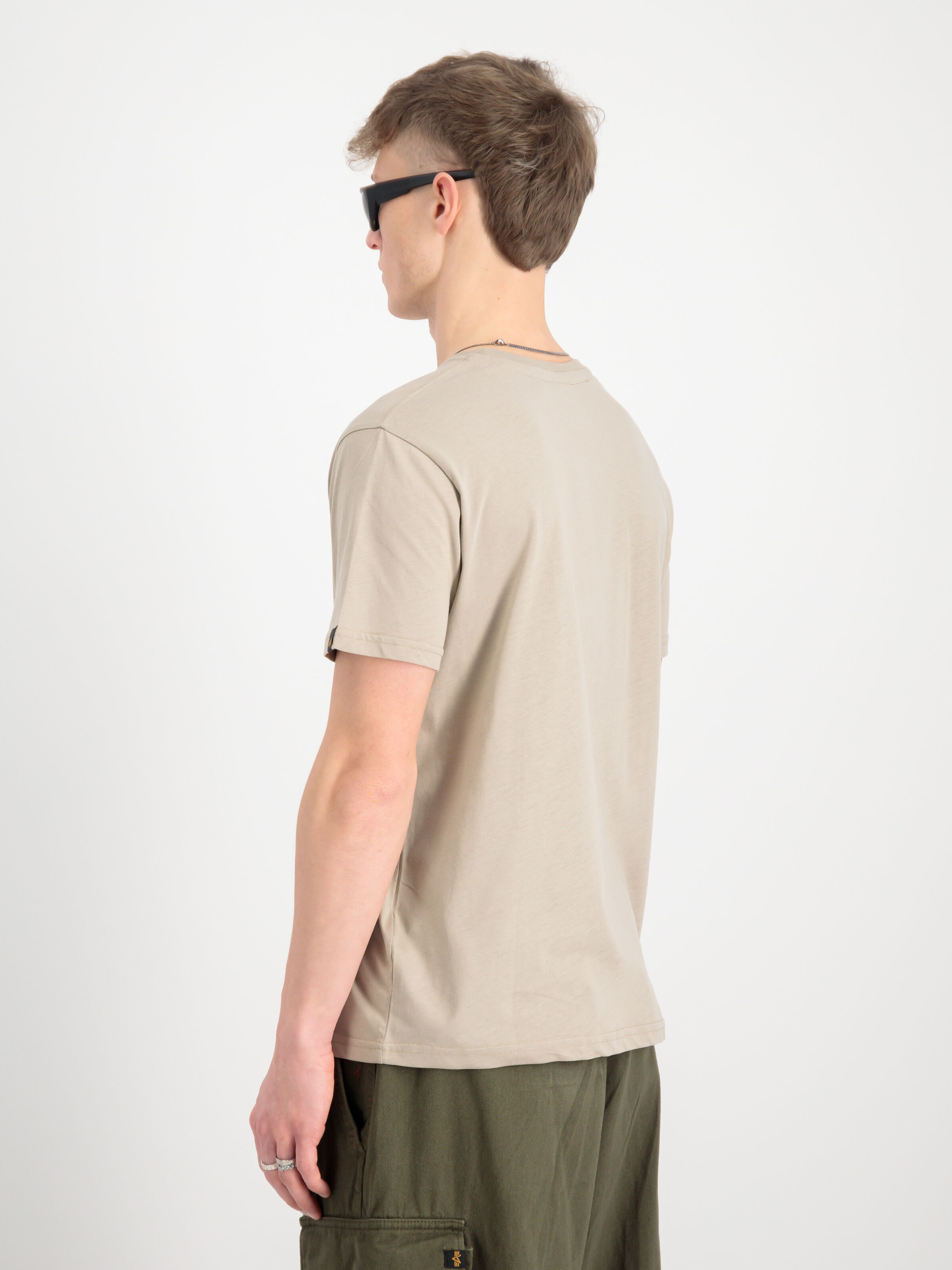 Alpha Puff Print T-Shirt vintage sand 146509_679_2_model_00004_118682