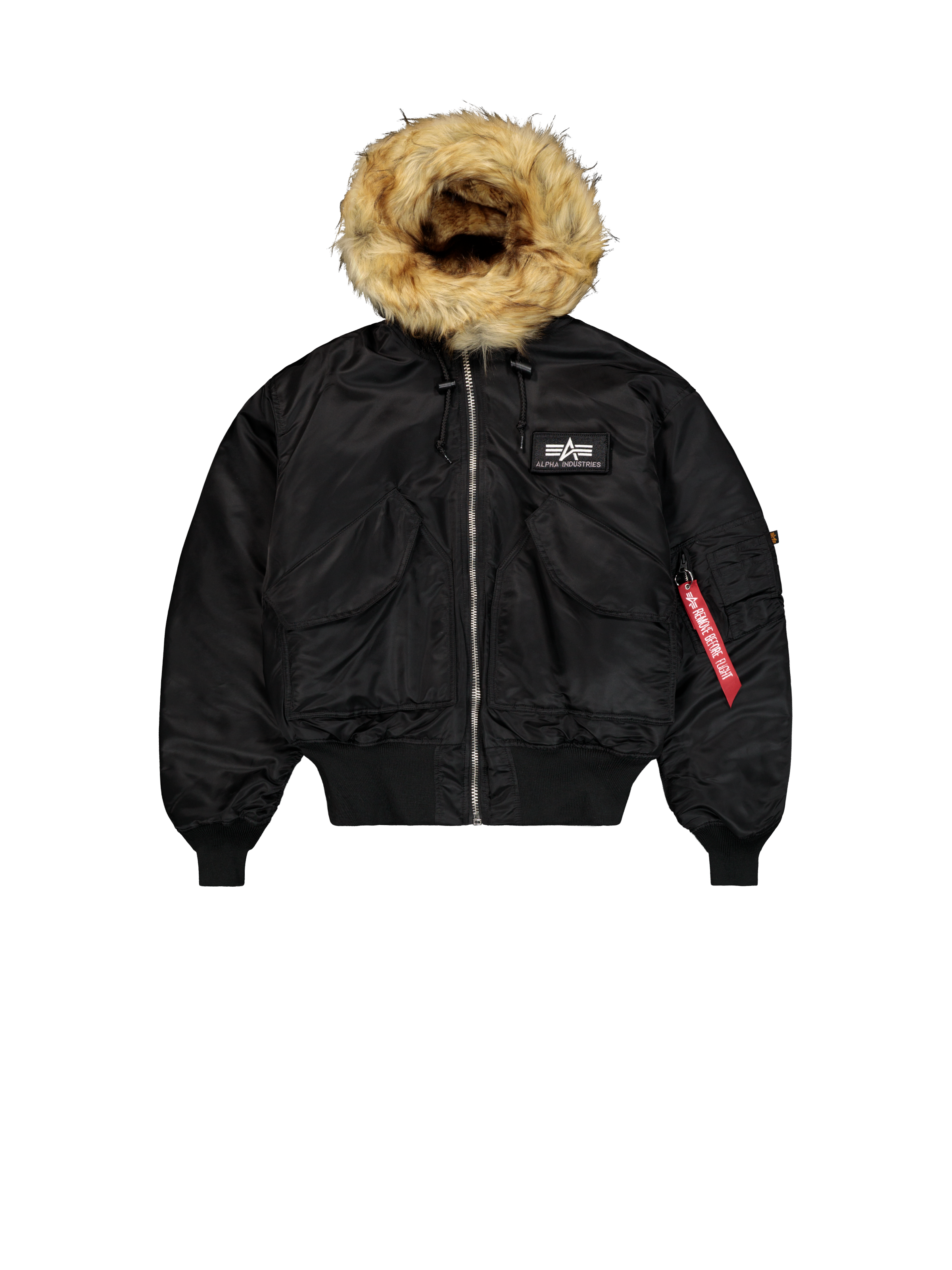 45/P Hooded Custom Bomber Jacket black/reflective 113145_285_1_flatlay_00001_187933.png