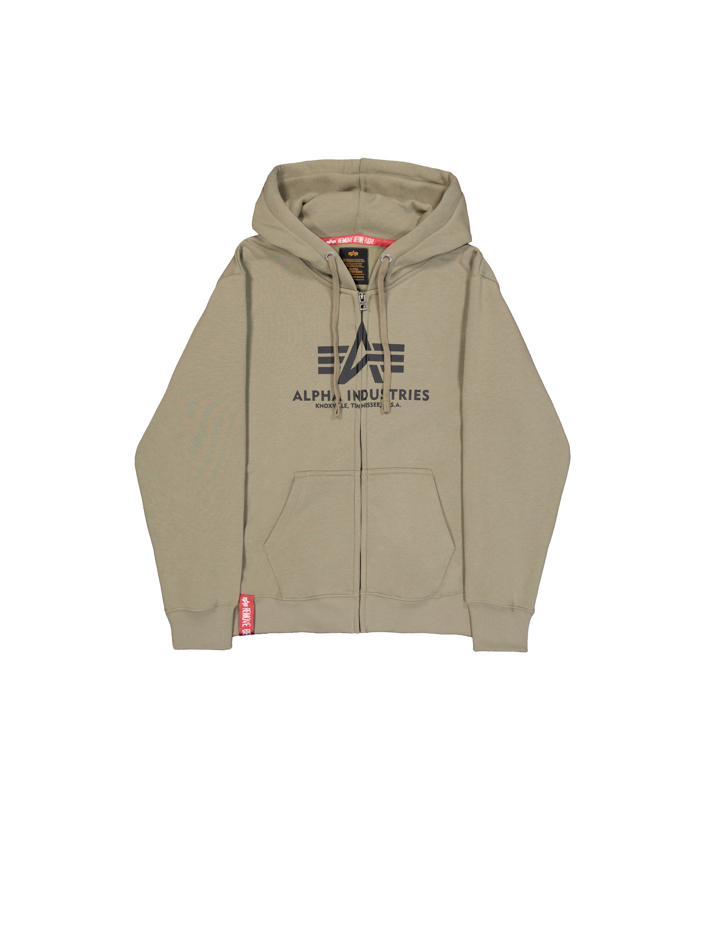 Basic Zip Hoodie olive