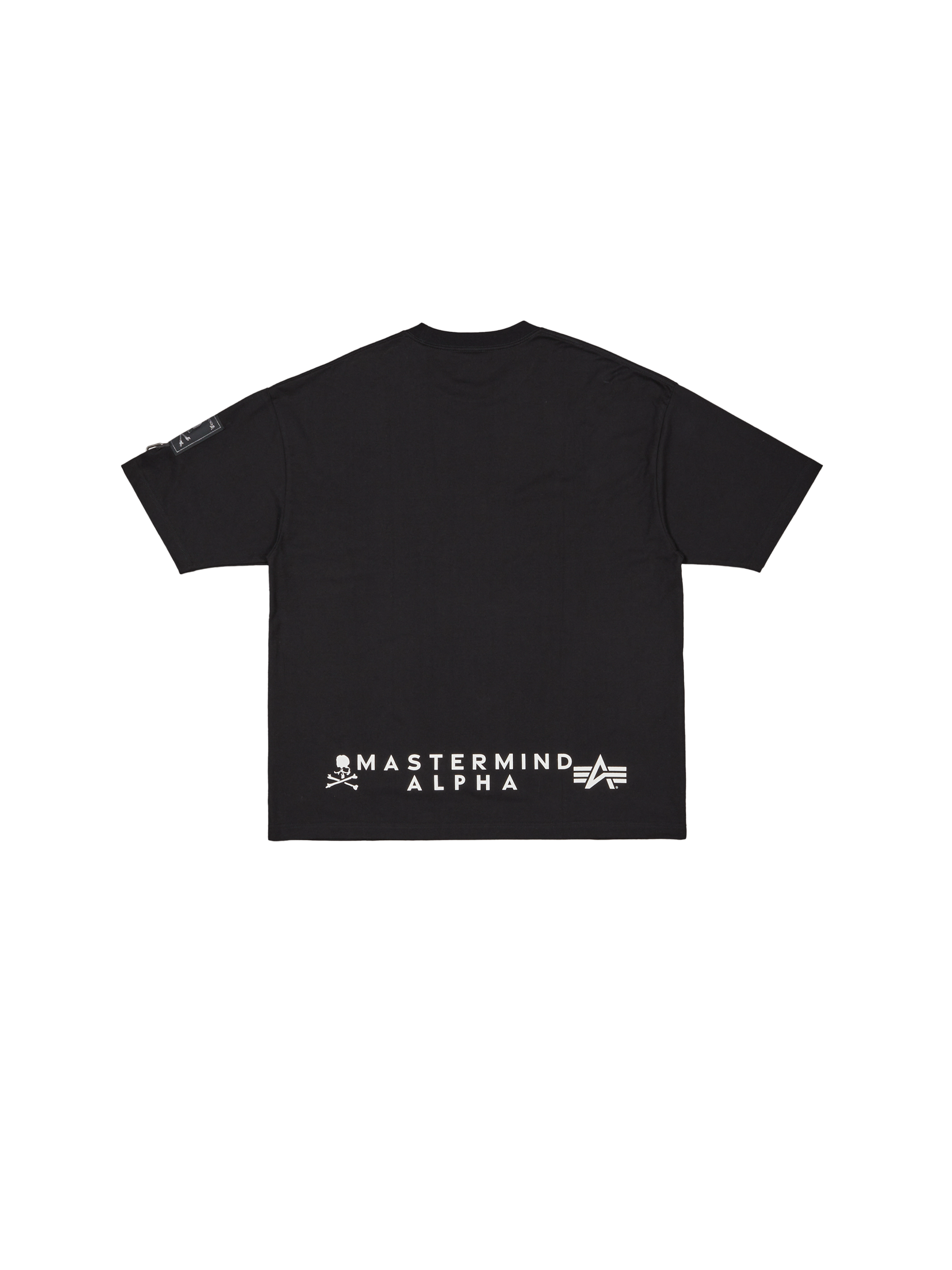 ALPHA x MASTERMIND Graphic Logo T-Shirt black 258021_03_1_flatlay_00002_200171