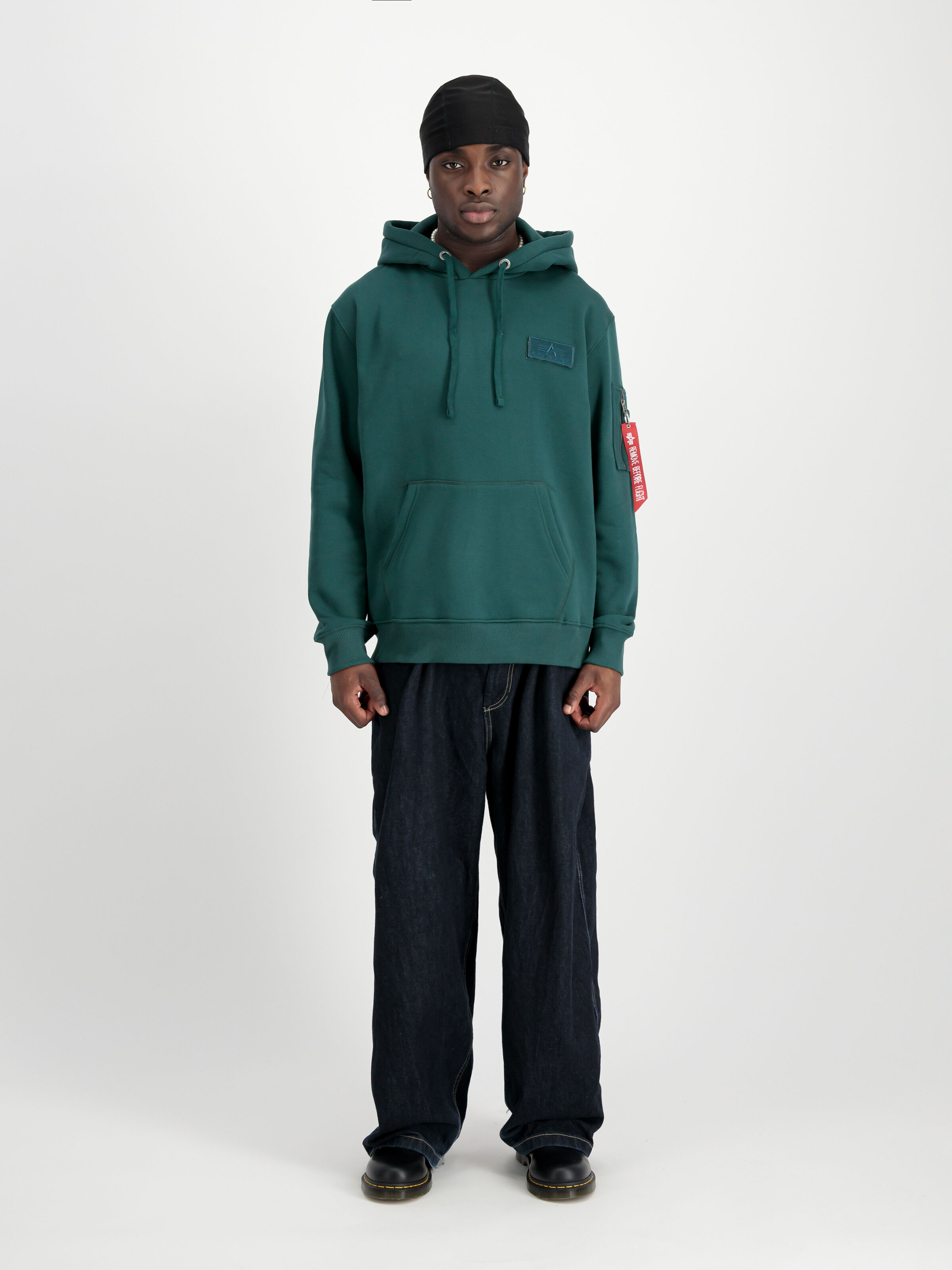 Red Stripe Hoodie Force Green 178314_720_2_model_00001_129316