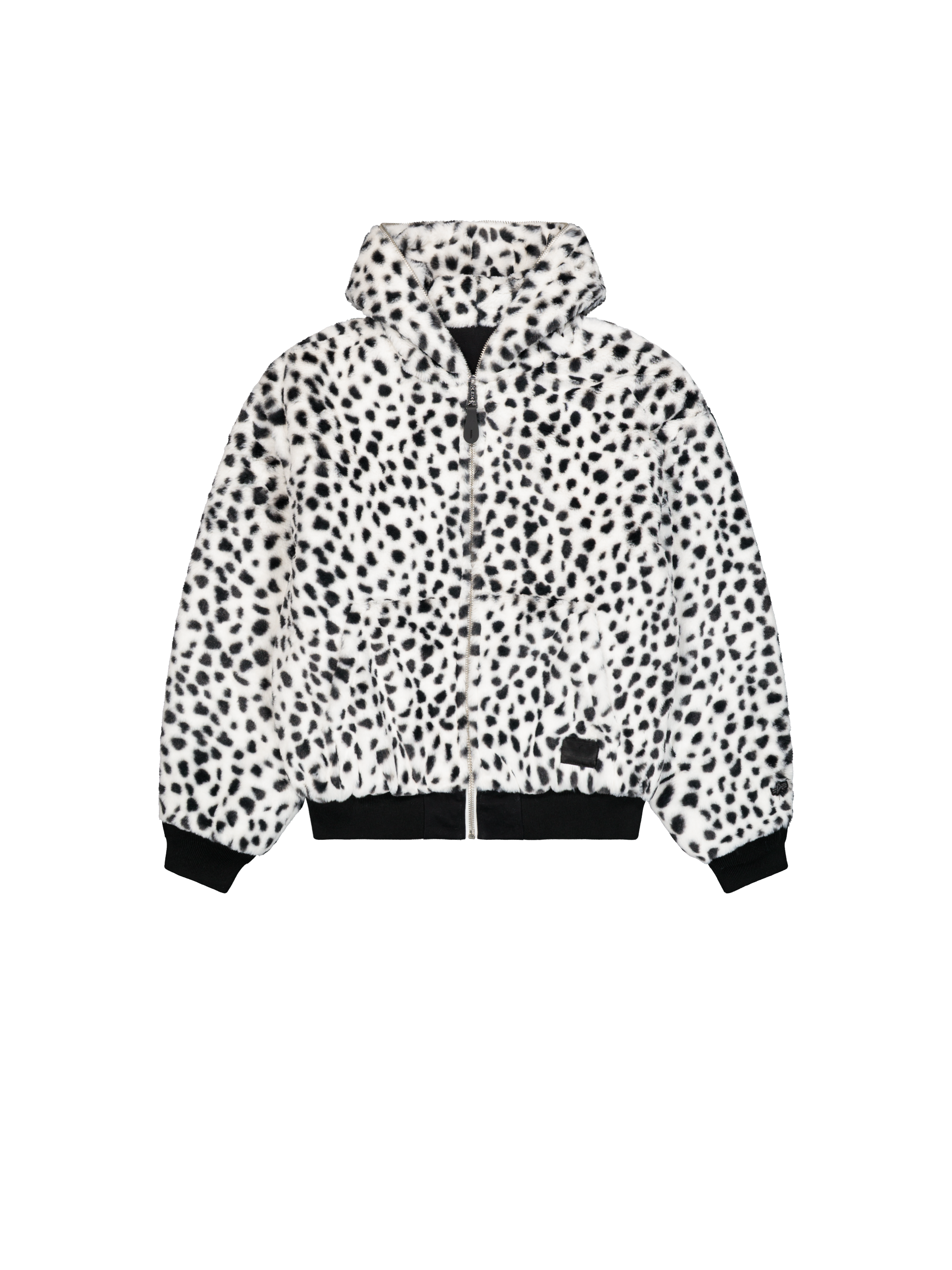 ALPHA x ICE CREAM Faux Fur Full-Zip Hoodie black/white 268370_95_1_flatlay_00001_243506.png