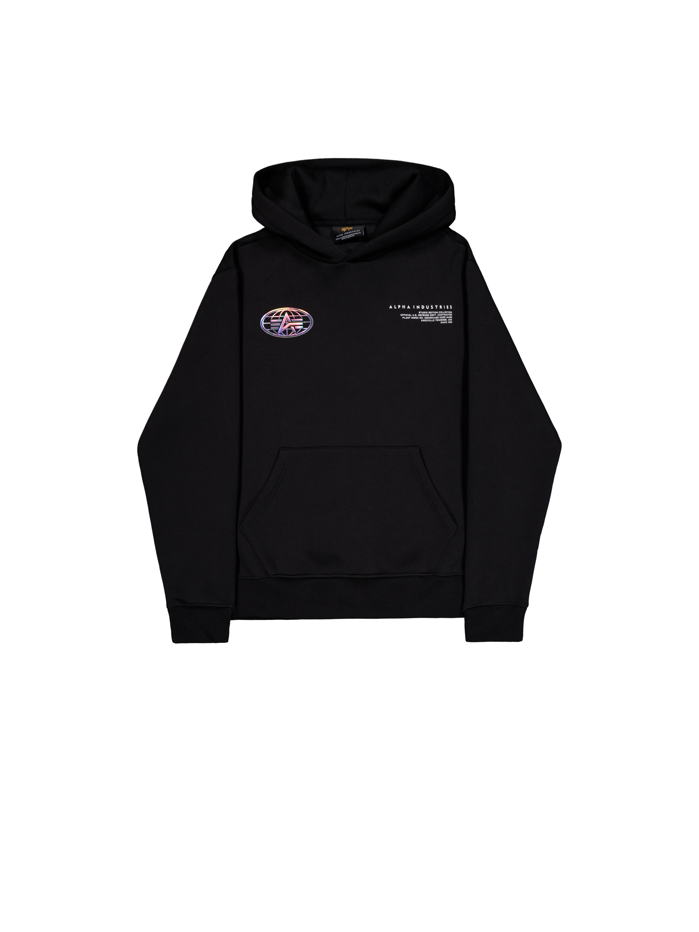 World Logo Metallic Back Print Hoodie black 258341_03_1_flatlay_00001_164171.png