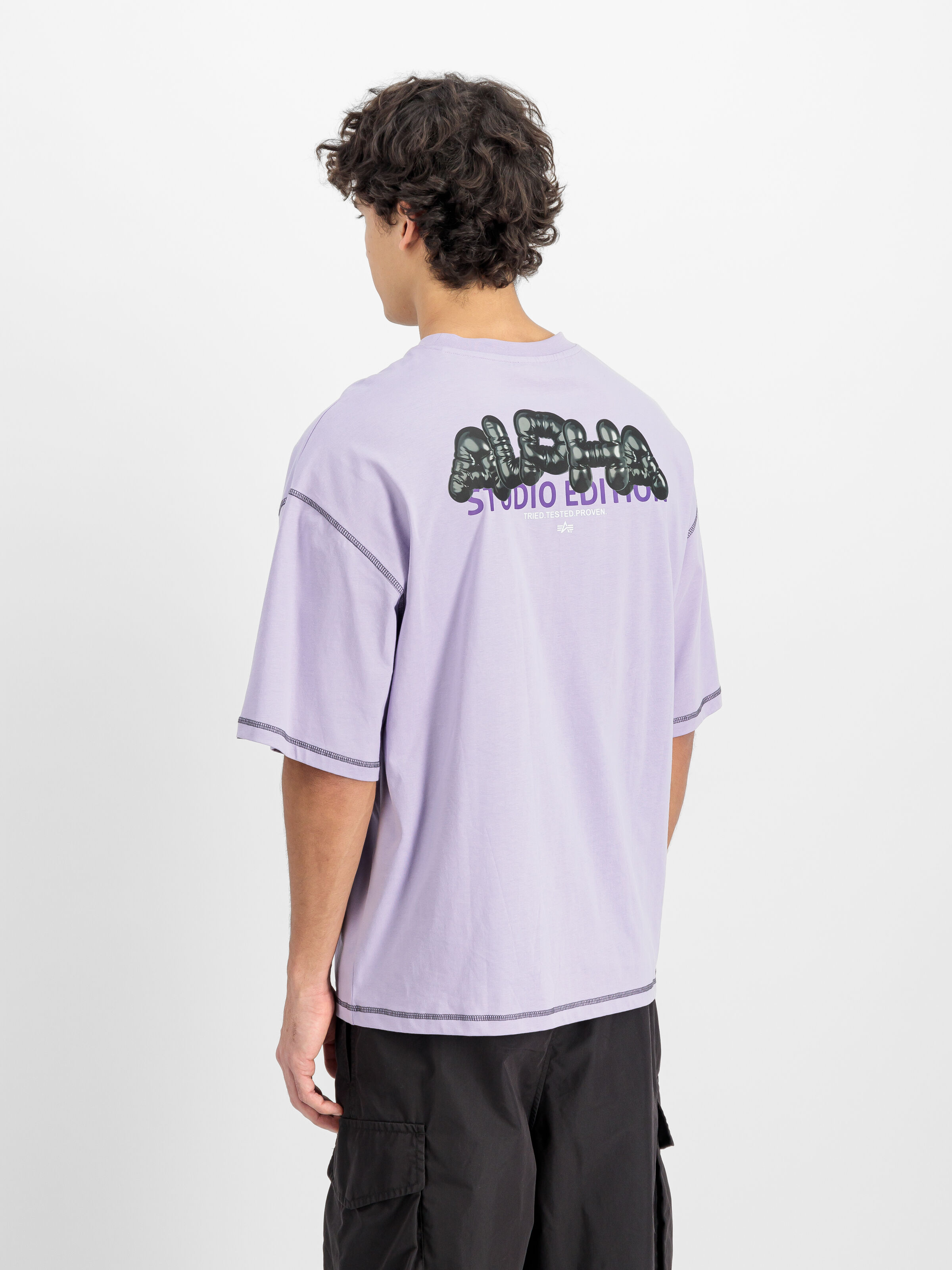 Studio Bubble Backprint T-Shirt pale violet 156555_664_2_model_00004_138823