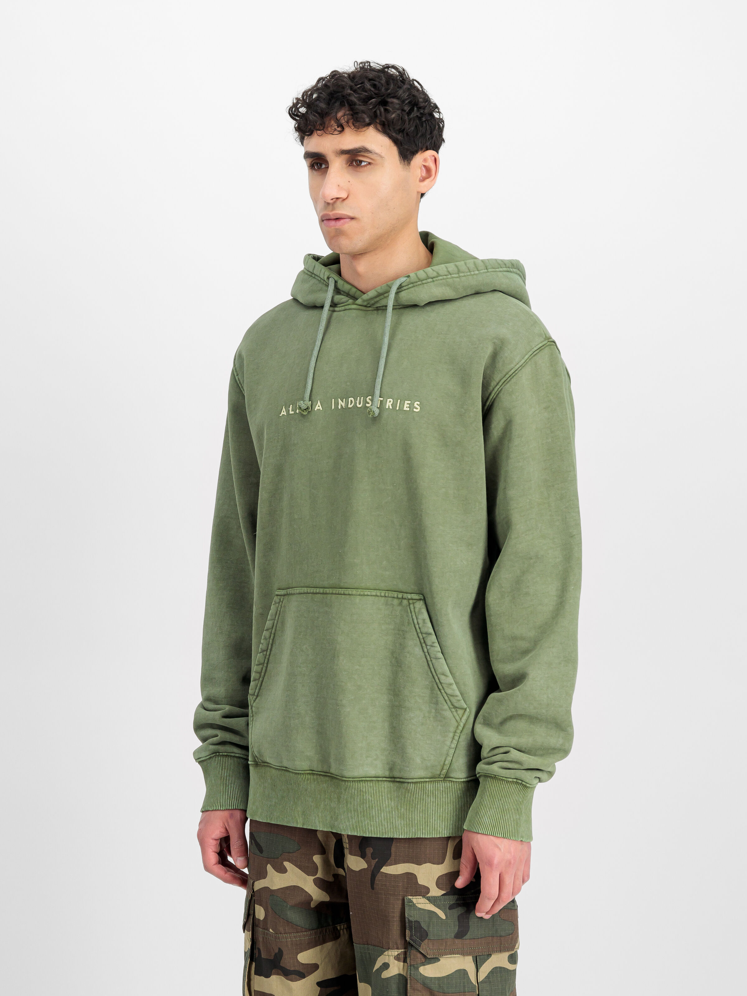 Acid Logo Hoodie moss green 258339_714_2_model_00002_164635