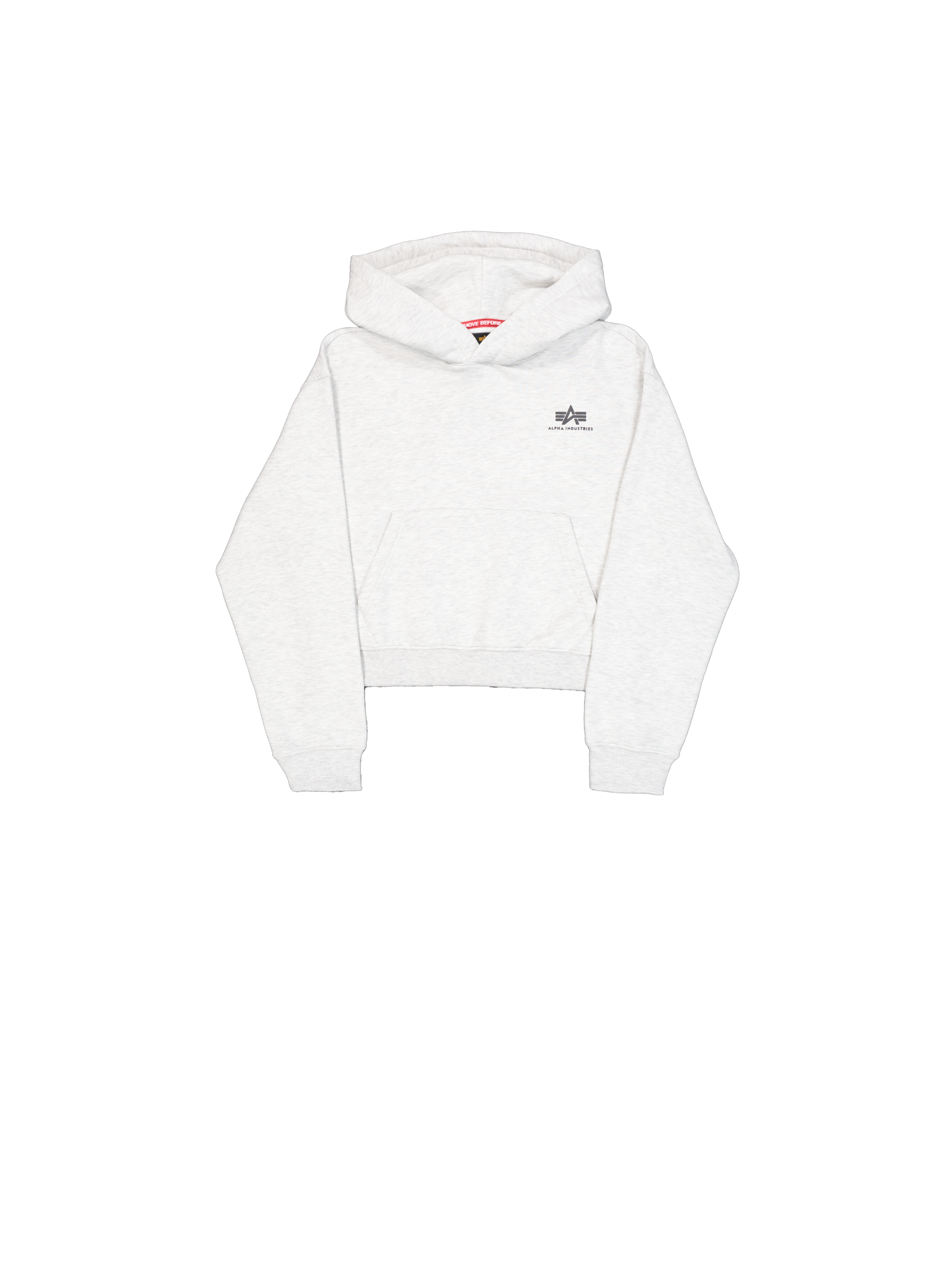 Basic Small Logo Hoodie Women pastel grey melange 258041_752_1_flatlay_00001_166015.png