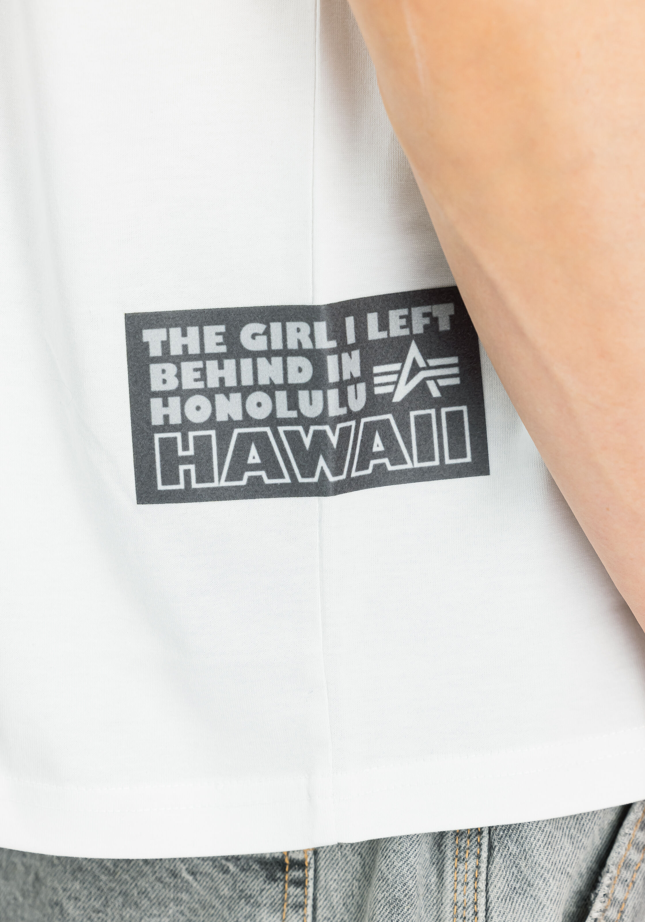Aloha Flower Backprint T-Shirt white/black 156523_92_3_detail_00001_146868