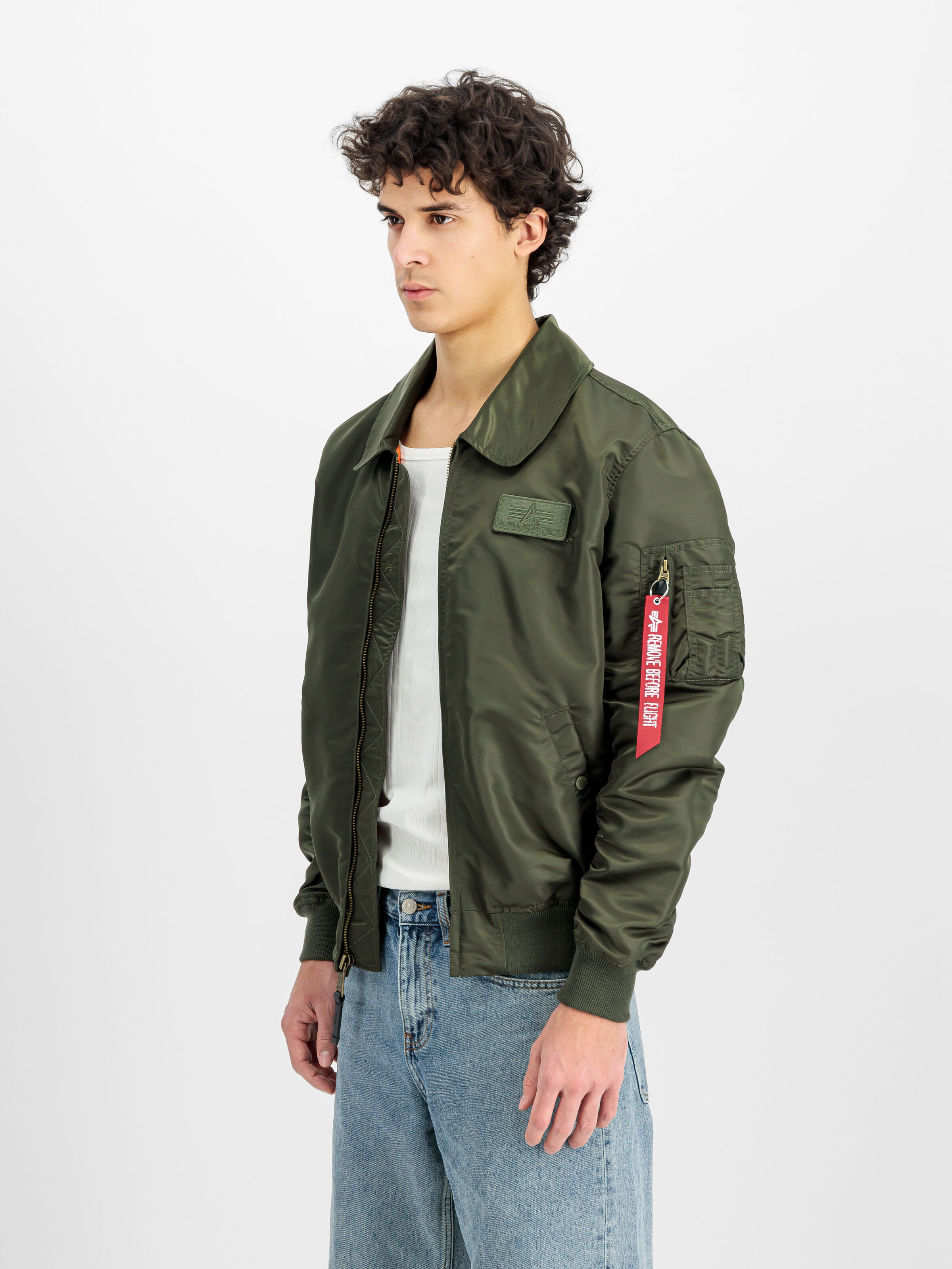 Flying Tigers CWU Light Bomber Jacket dark olive 156128_142_2_model_00003_144417