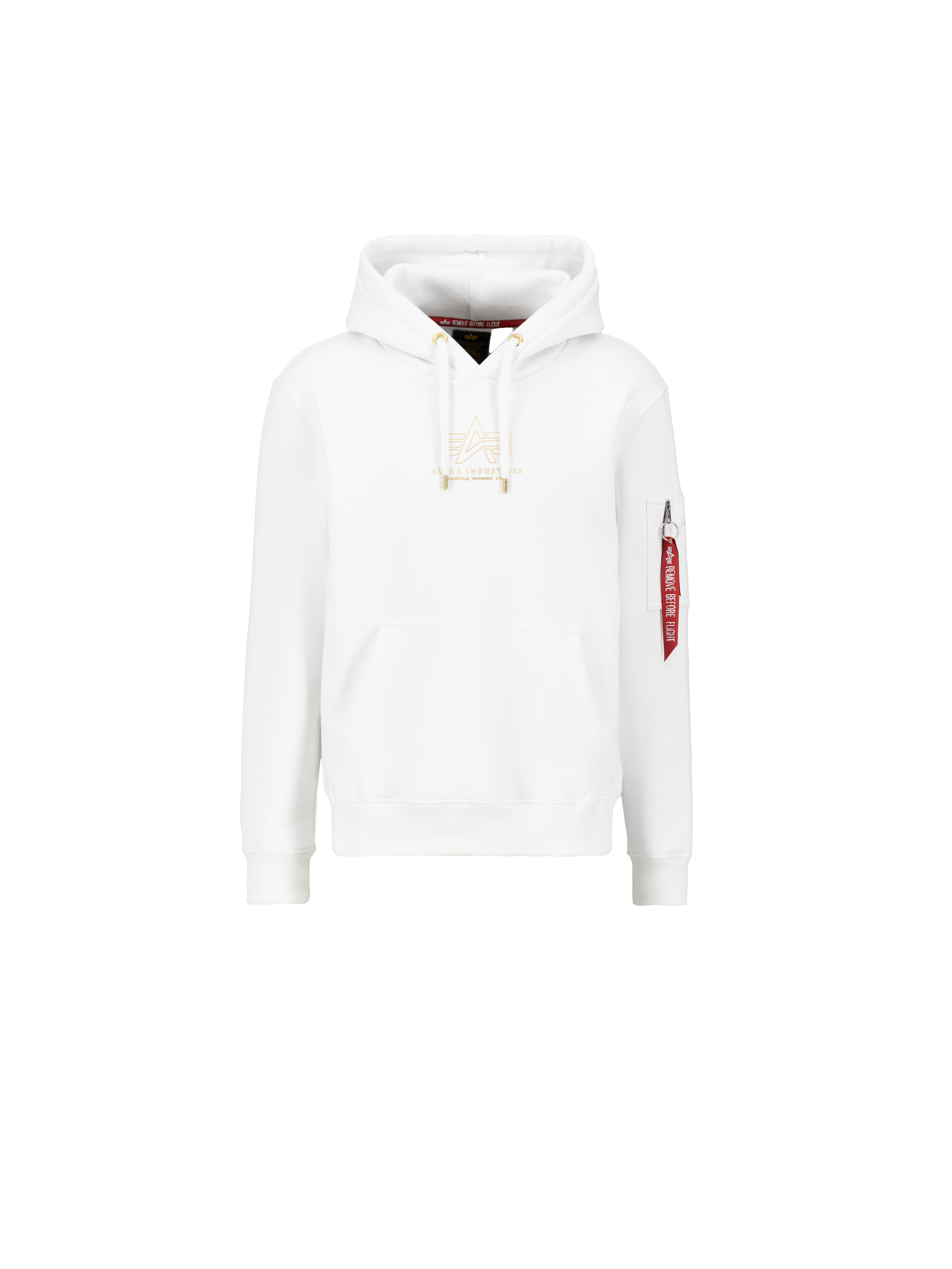 Basic Mid Logo Foil Print Hoodie Basic Mid Logo Foil Print Hoodie